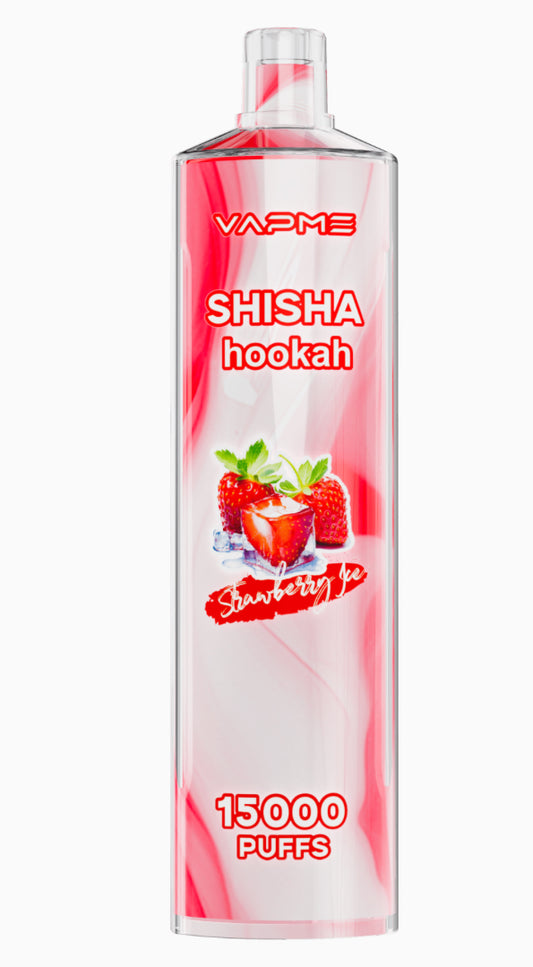 ShiSha 15000 bouffées - Goût Fraise Glacée